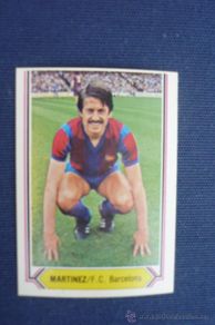 Fußball-Sticker: Martinez F. C. Barcelona. Liga 80 81 ediciones este-cromo sin pegar